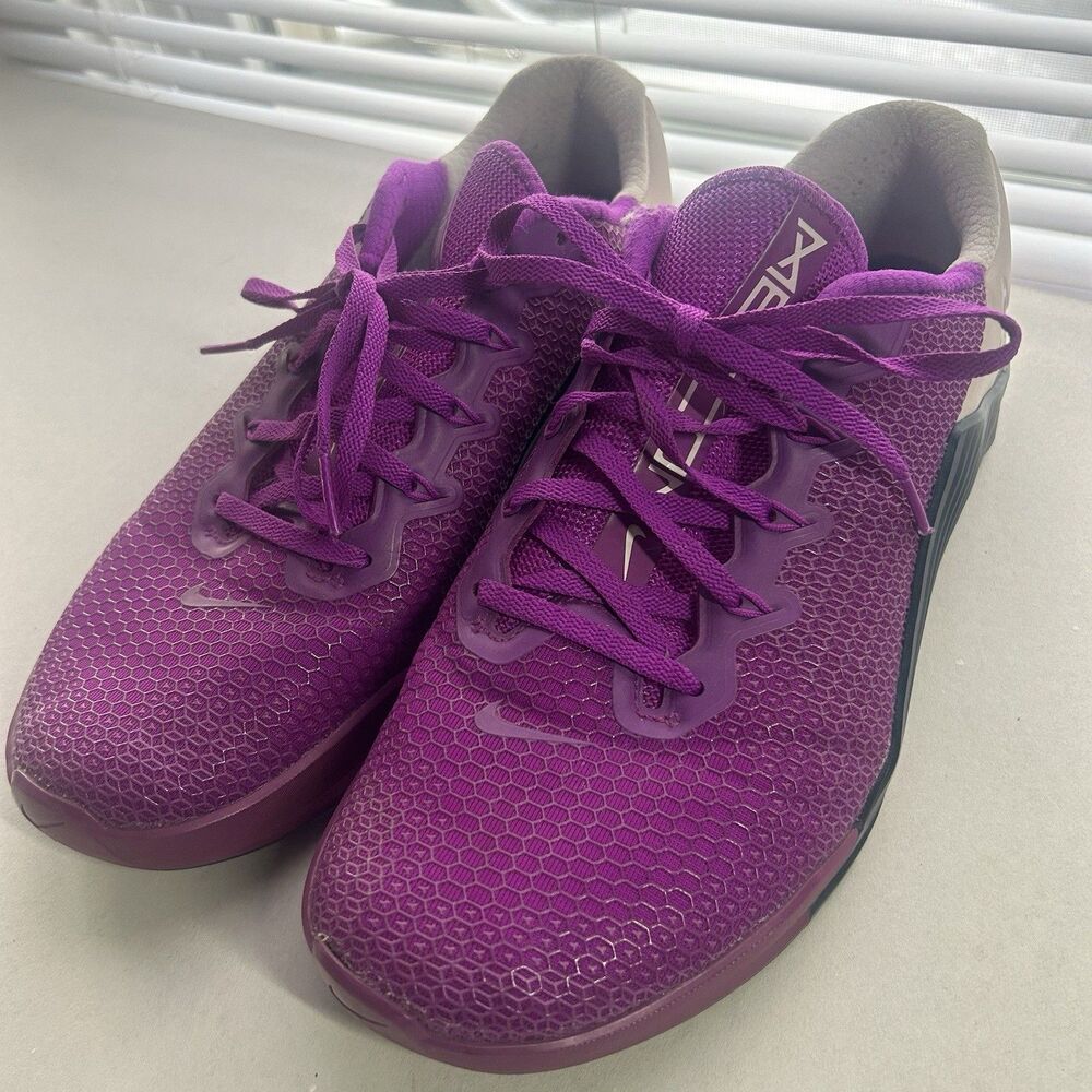 Nike Metcon 5 Vivid Purple White Training Shoes Sneaker Womens Sz 11